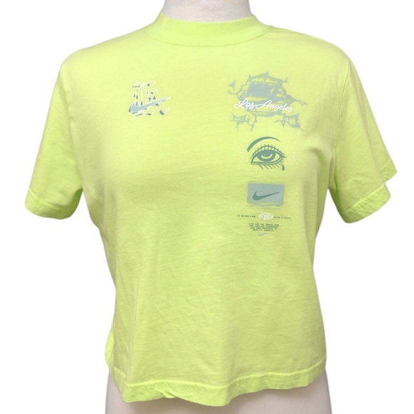 Nike Sportswear LA Graphic Boxy Crop T-Shirt - Picture 1 of 11
